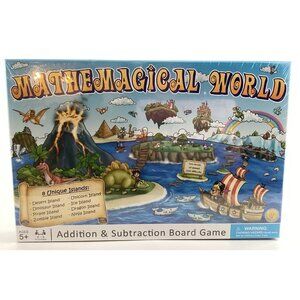 Mathemagical World Addition Subtraction Board Game Learning 2020 Sealed